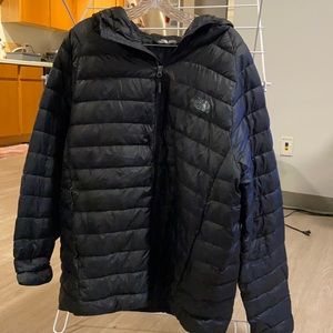 Black North Face winter jacket—size XL
